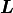 \bm{L}