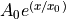 A_0 e^{(x/x_0)}