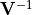 {{\bf V}^{-1}}