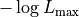 -\log L_\mathrm{max}